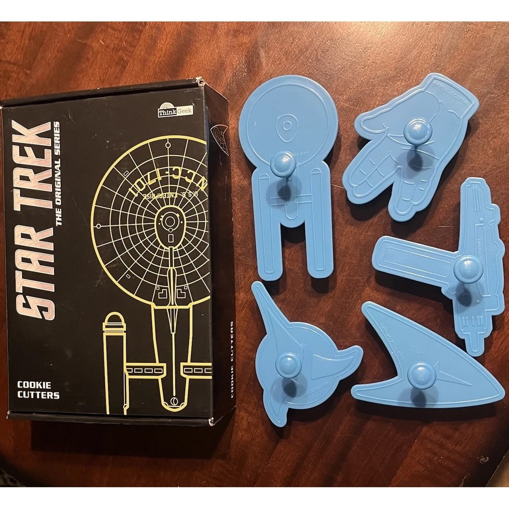 Vintage Star Trek The Original Series Cookie Cutter Set – 5 Piece ThinkGeek 2012